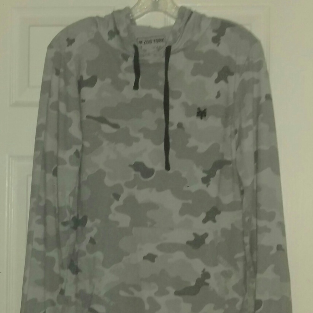 ZOO YORK Mens Long Sleeved Lightweight Camo Hoodie